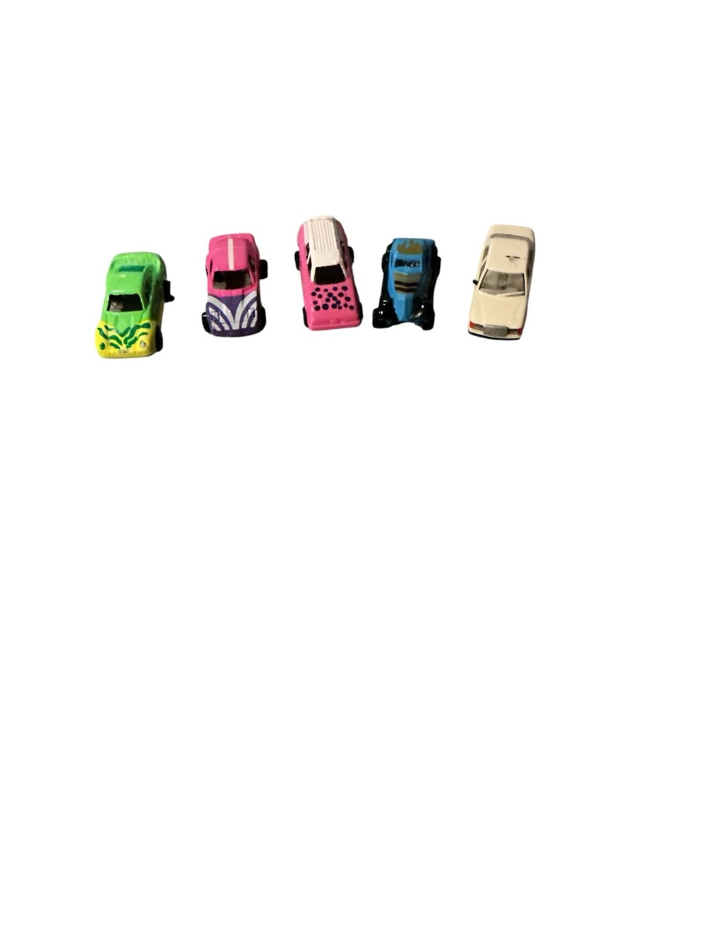 Bright Mini Toy Car Set - Pink, Green, Blue, White